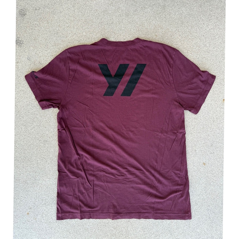 James Perse Y/osemite Mens Size 3 T-Shirt - Burgundy V-Neck Short Sleeve